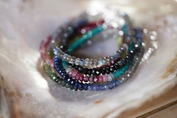 Multi-Faceted Gemstone Bracelets