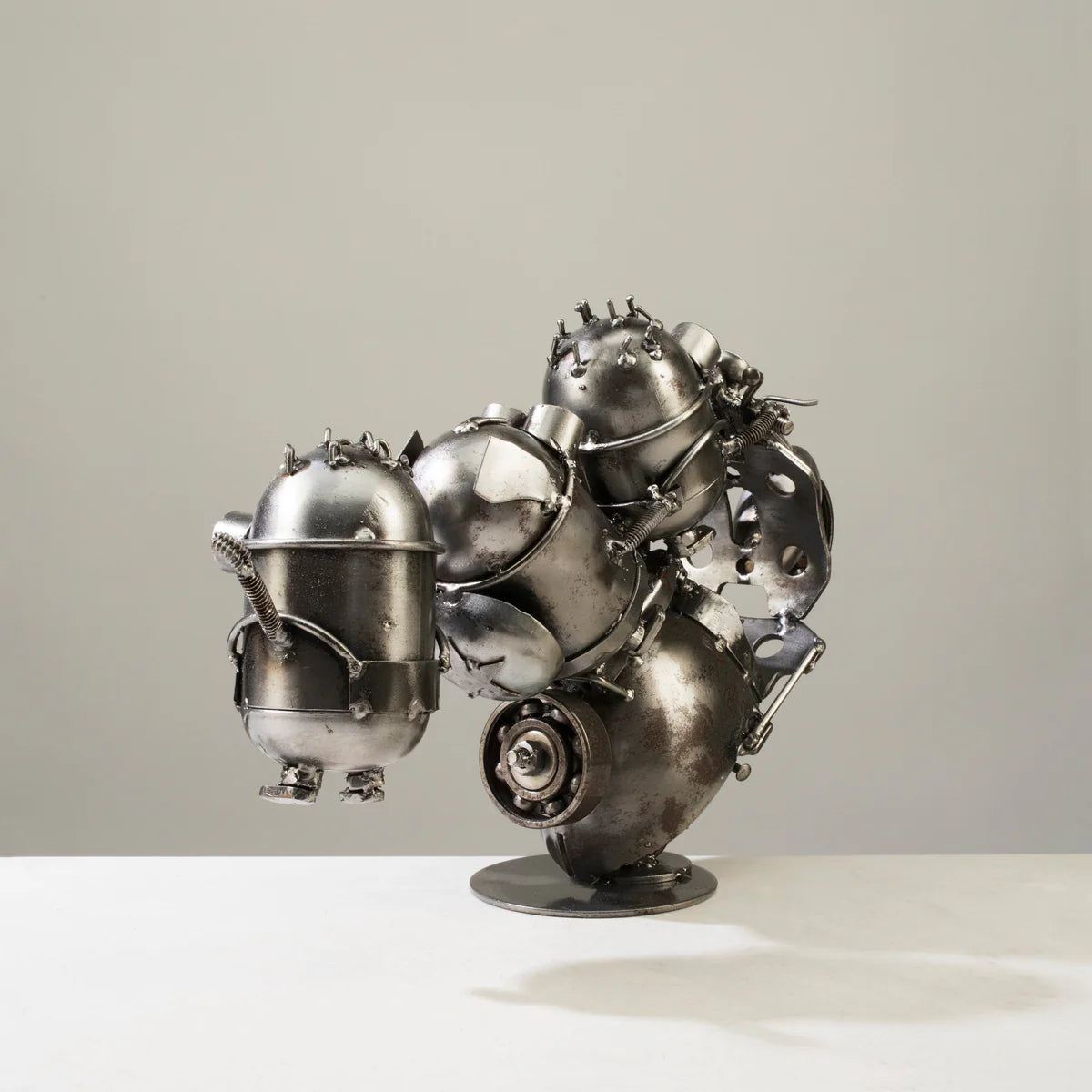 Minion Party Moped Inspired Recycled Metal Sculpture