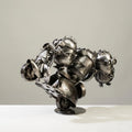 Minion Party Moped Inspired Recycled Metal Sculpture