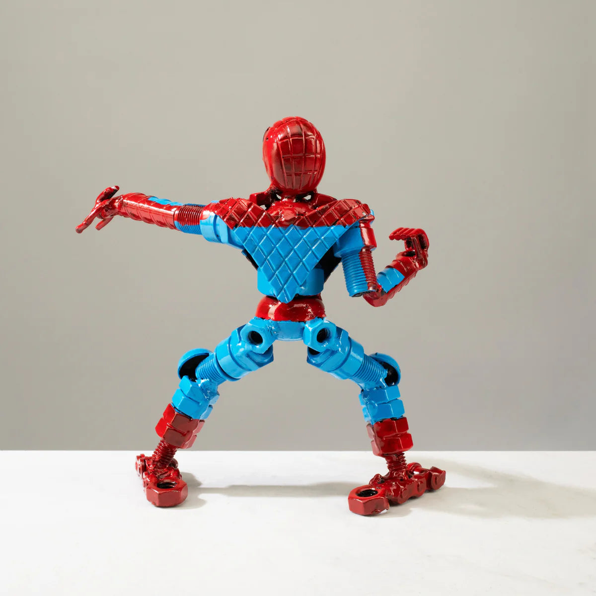 Spider Man Inspired Recycled Metal Sculpture