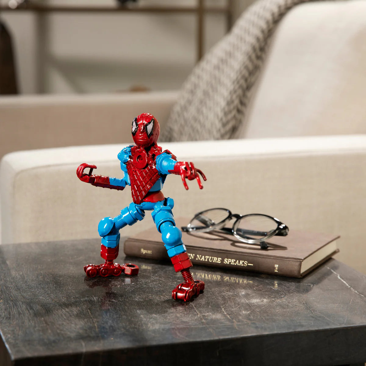 Spider Man Inspired Recycled Metal Sculpture