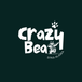 The Crazy Bear Company logo in white for dark backgrounds, Sitka Alaska