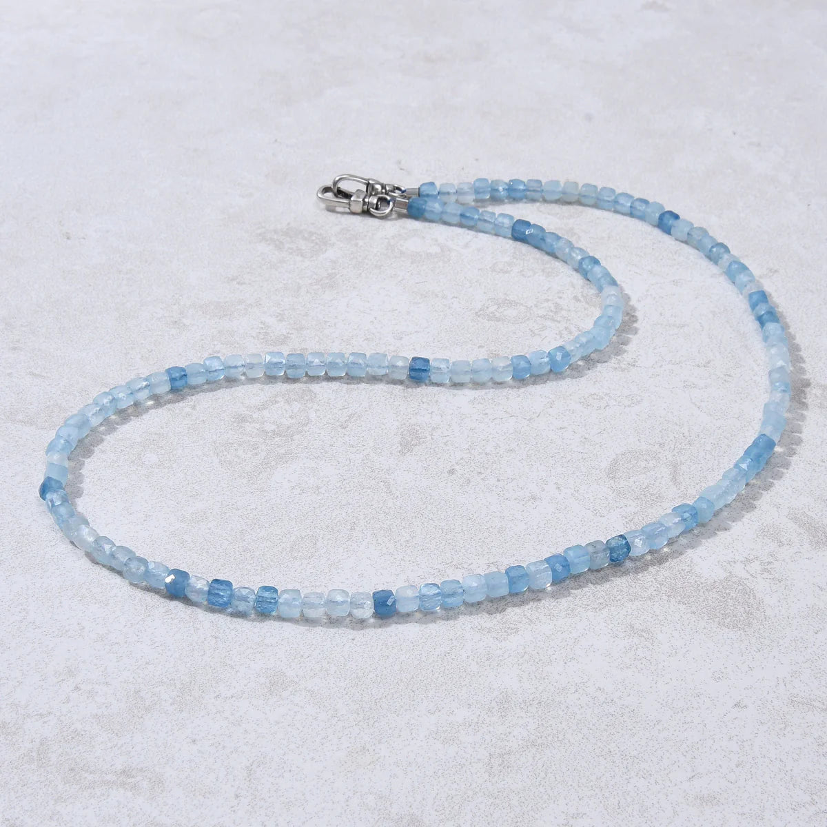 4mm Faceted Cube 21" Necklace / Multi wrap Bracelet