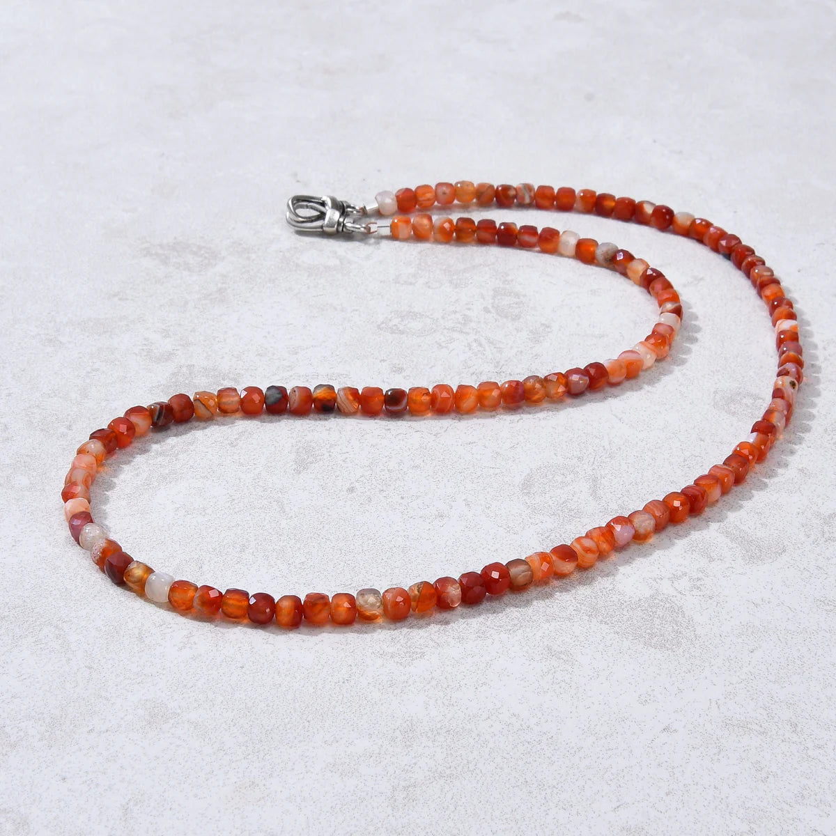 4mm Faceted Cube 21" Necklace / Multi wrap Bracelet