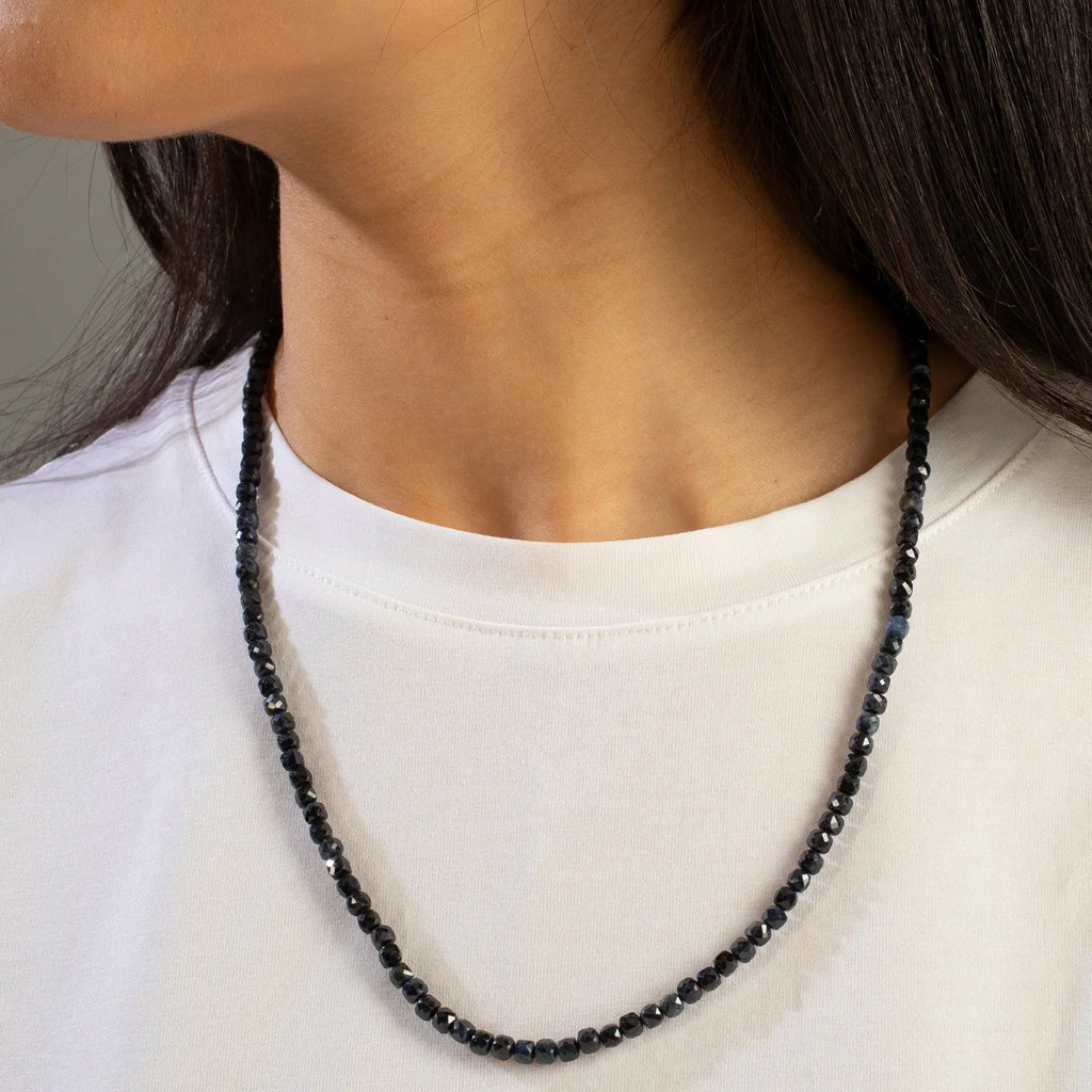 4mm Faceted Cube 21" Necklace / Multi wrap Bracelet