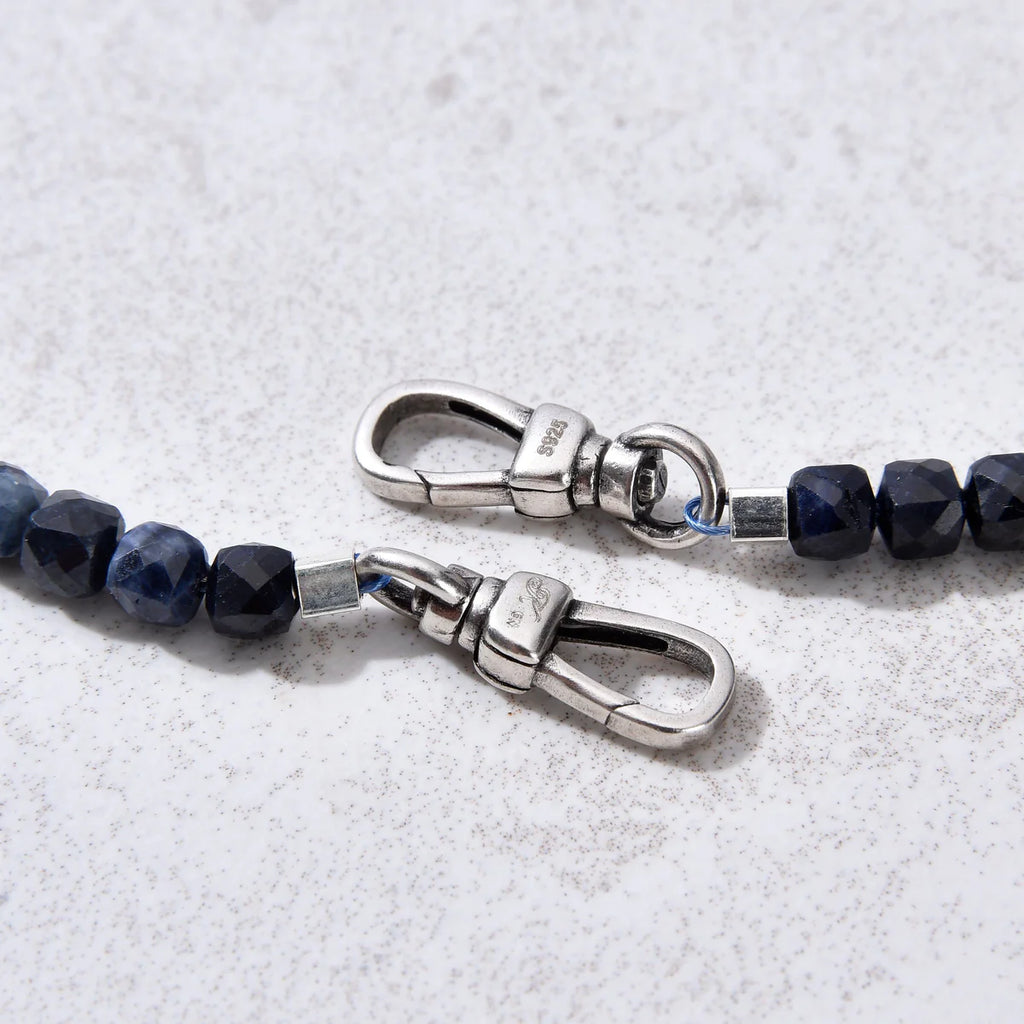4mm Faceted Cube 21" Necklace / Multi wrap Bracelet
