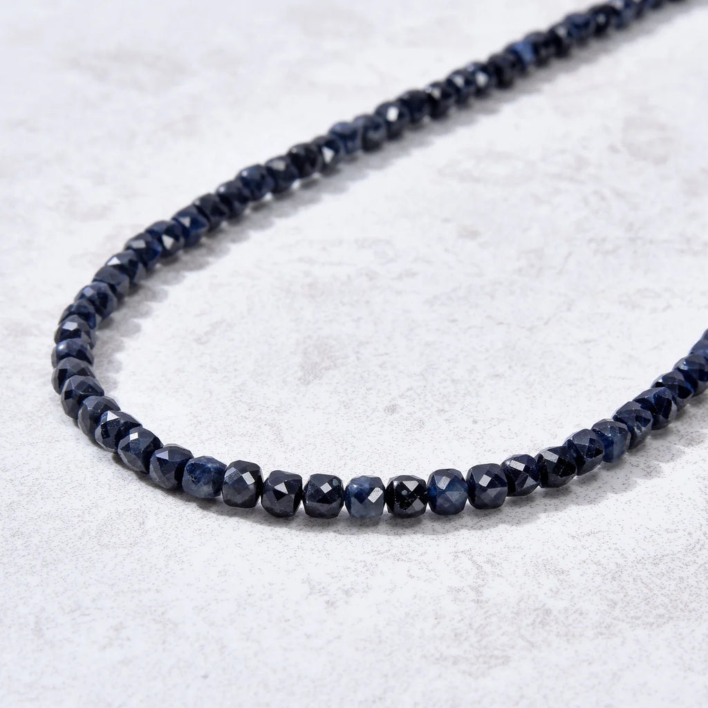 4mm Faceted Cube 21" Necklace / Multi wrap Bracelet