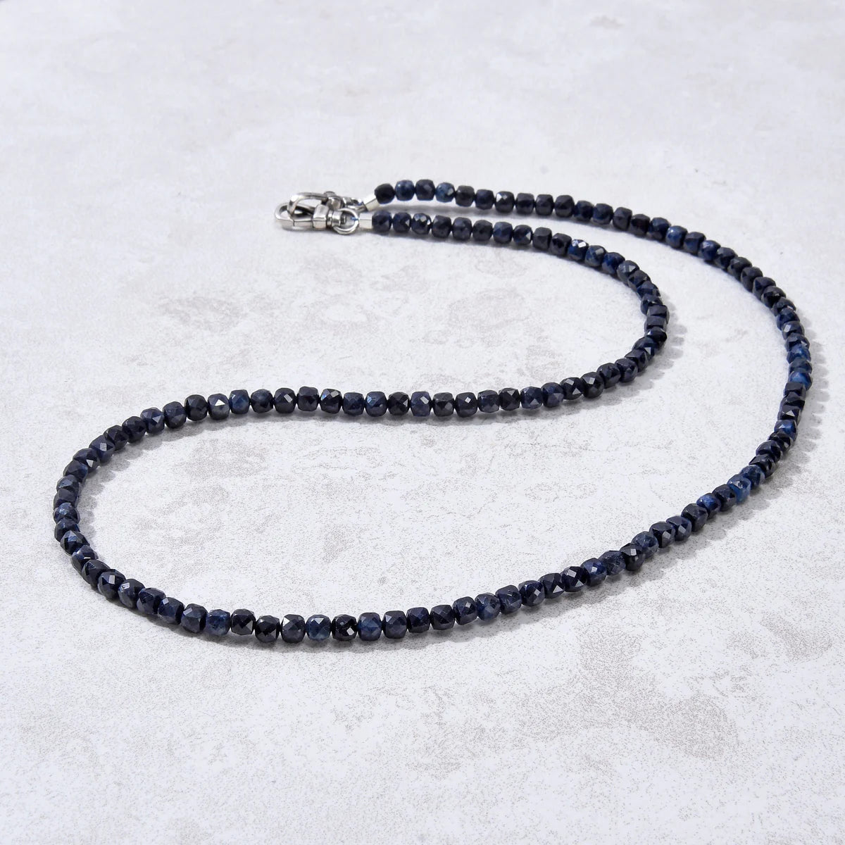 4mm Faceted Cube 21" Necklace / Multi wrap Bracelet