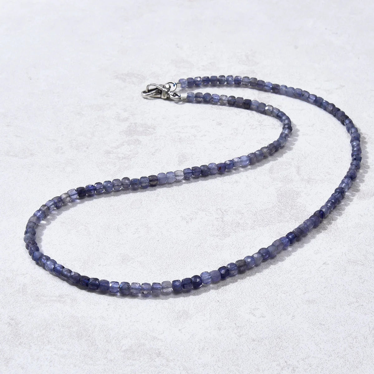 4mm Faceted Cube 21" Necklace / Multi wrap Bracelet