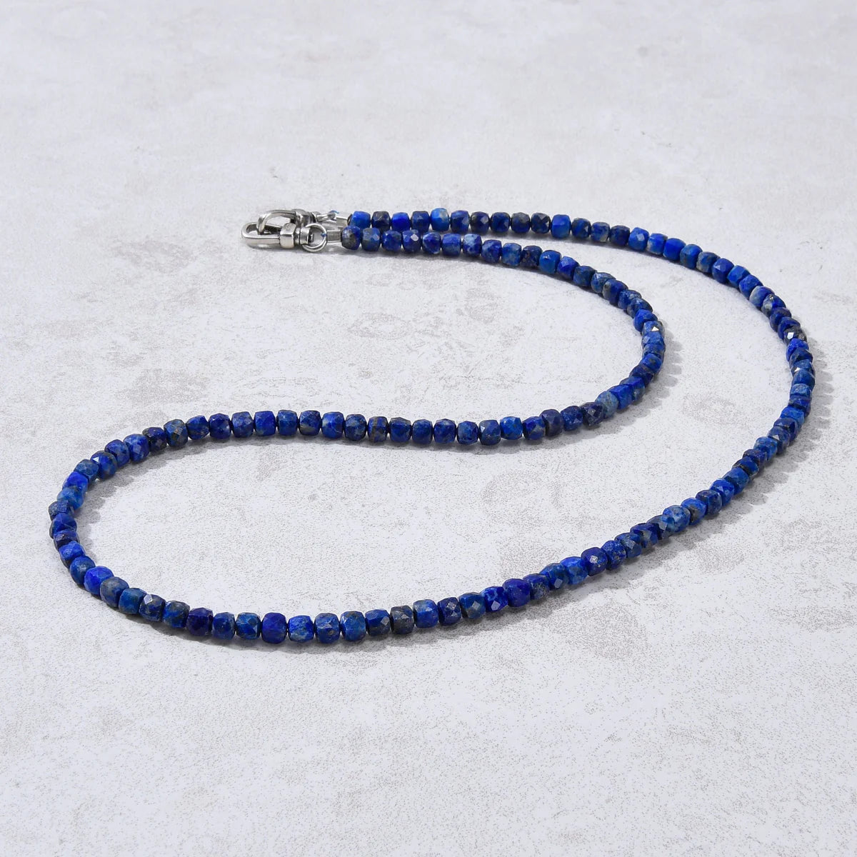 4mm Faceted Cube 21" Necklace / Multi wrap Bracelet