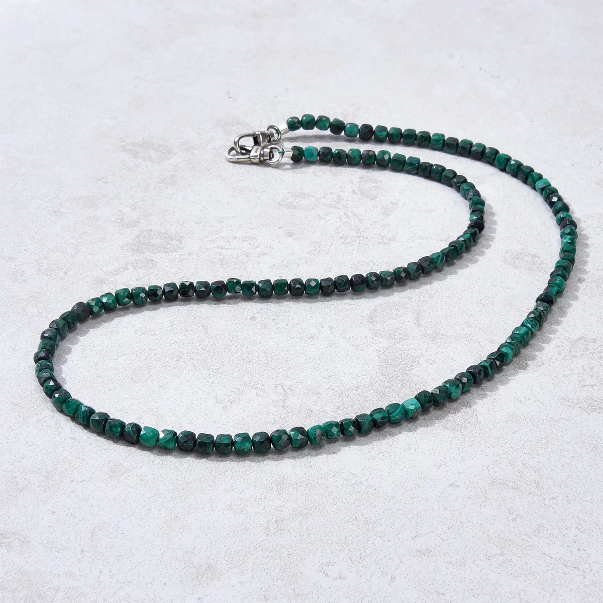 4mm Faceted Cube 21" Necklace / Multi wrap Bracelet