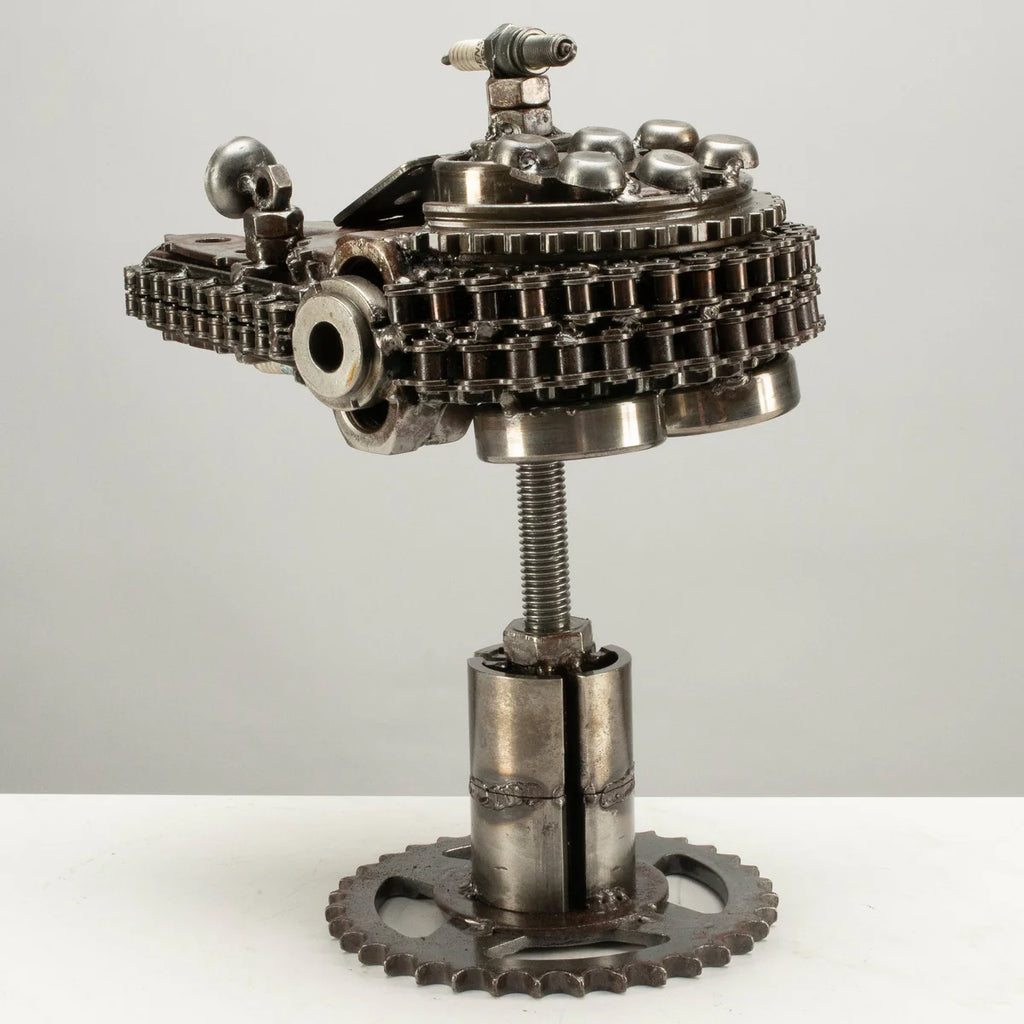 10" Millennium Falcon Inspired Recycled Metal Art