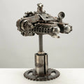 10" Millennium Falcon Inspired Recycled Metal Art