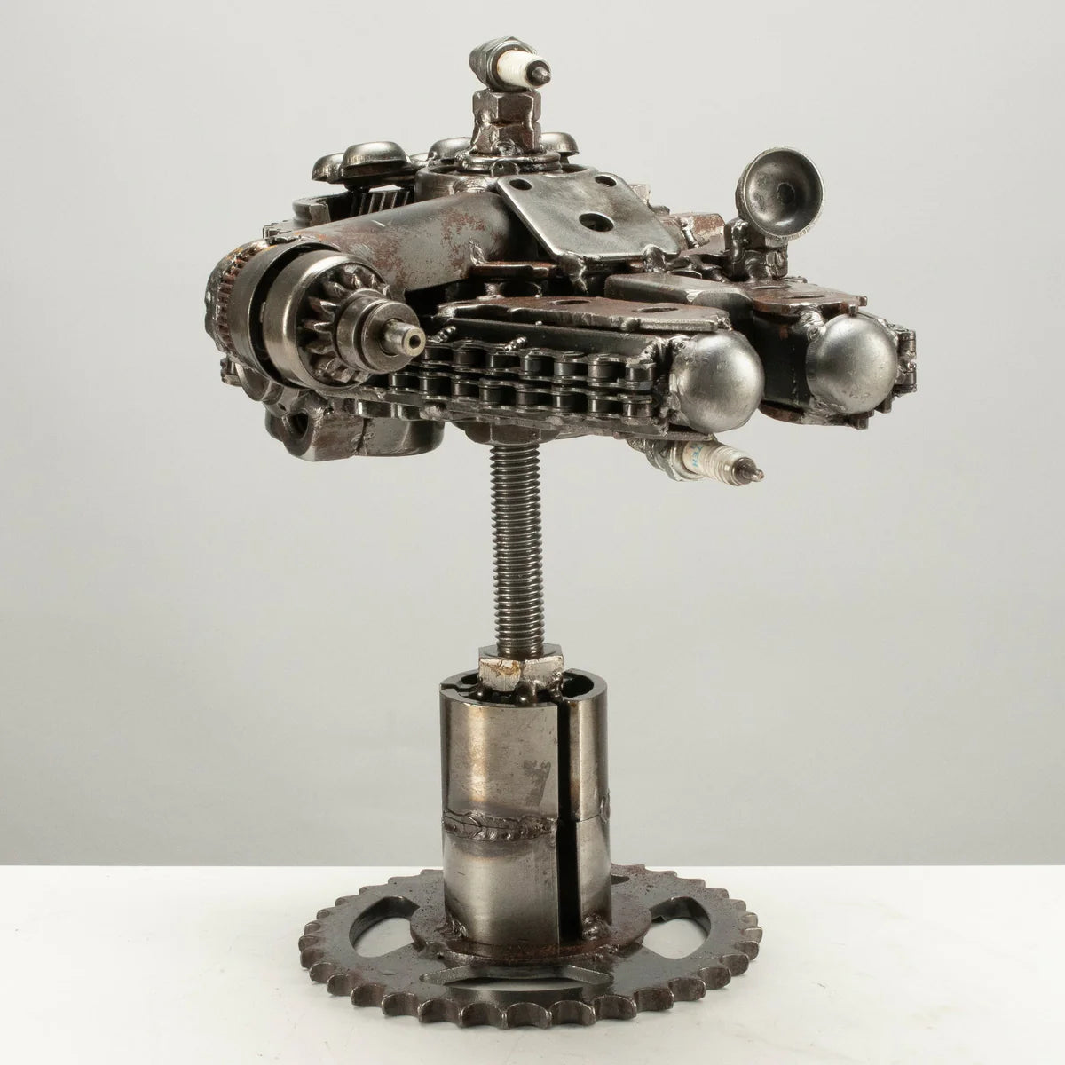 10" Millennium Falcon Inspired Recycled Metal Art