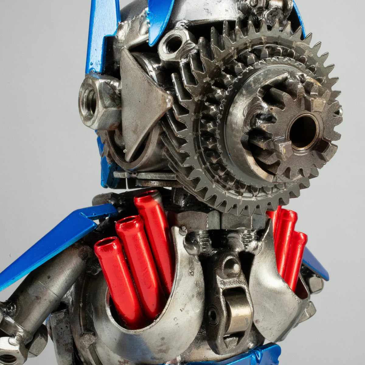 10" Optimus Prime Inspired Recycled Metal Sculpture