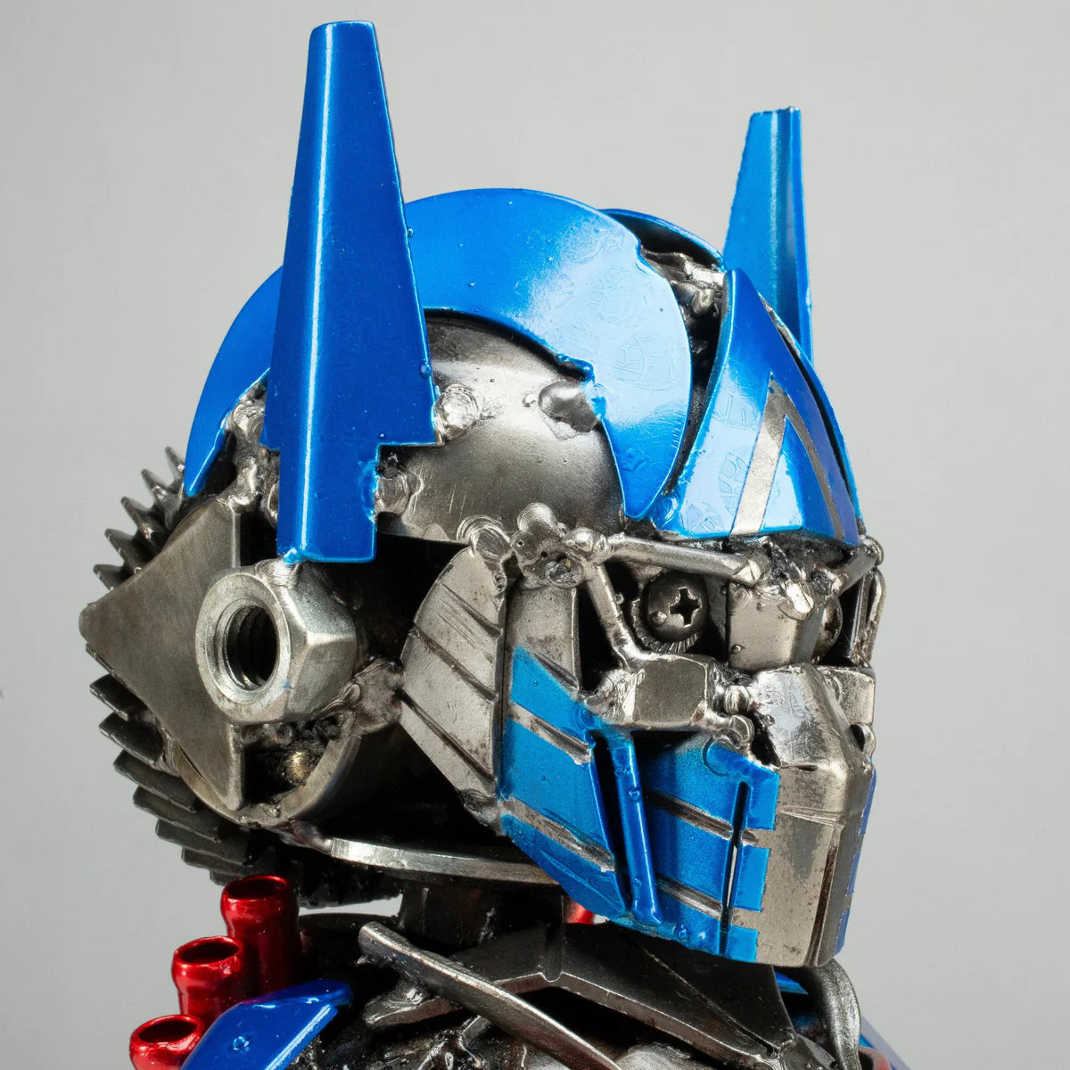 10" Optimus Prime Inspired Recycled Metal Sculpture