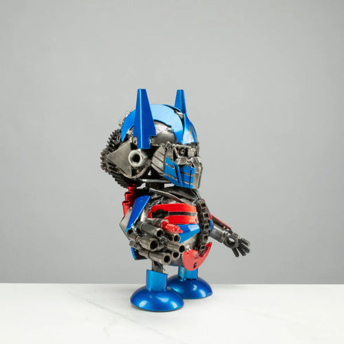 10" Optimus Prime Inspired Recycled Metal Sculpture