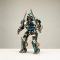 16" Samurai Inspired Recycled Metal Art Sculpture