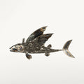 35" Flying Fish (Right) Recycled Metal Art Sculpture