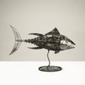39" Tuna Fish Recycled Metal Art Sculpture