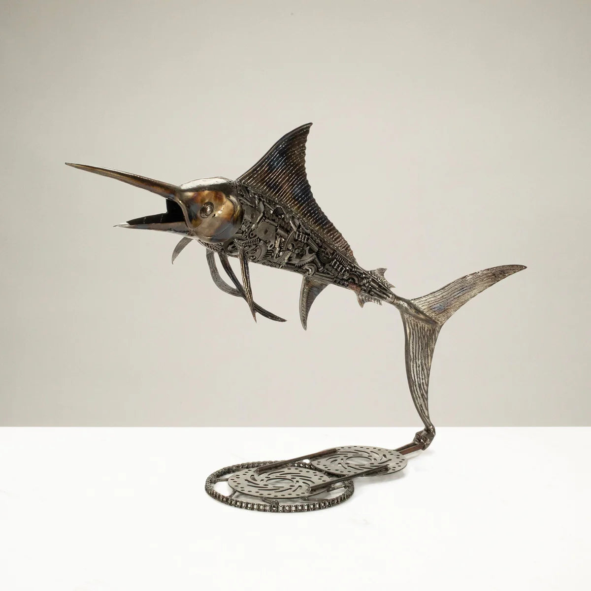 50" Swordfish / Marlin Inspired Recycled Metal Art Sculpture