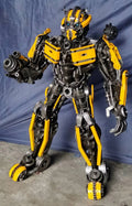 55" Bumblebee Inspired Recycled Metal Art Sculpture