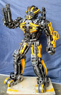 55" Bumblebee Inspired Recycled Metal Art Sculpture