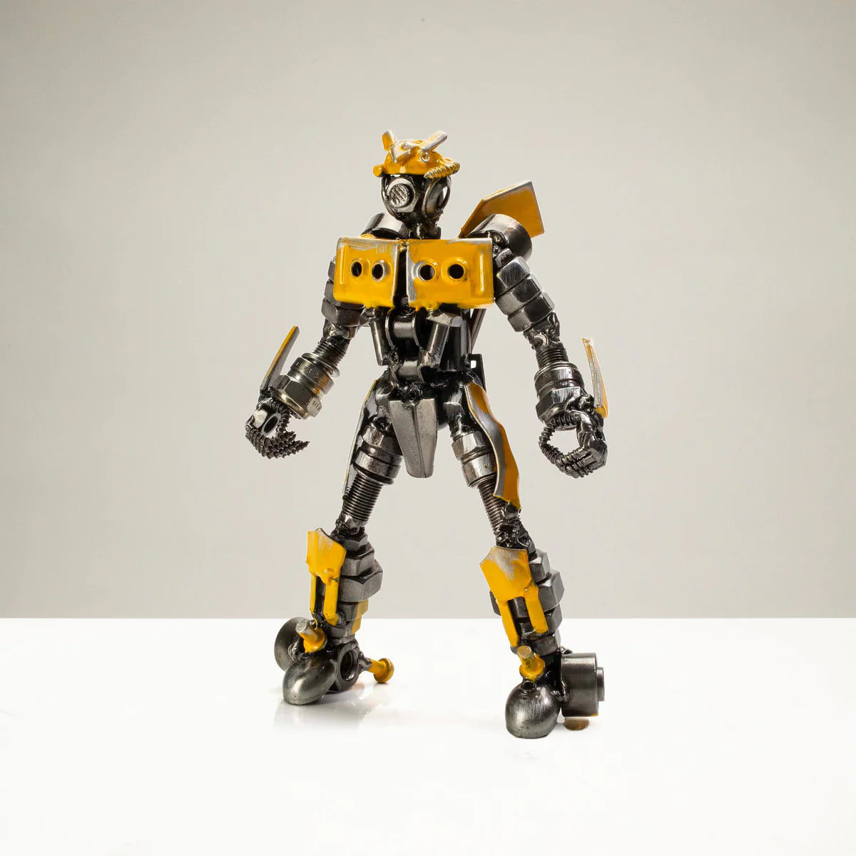 7" Bumblebee Inspired Recycled Metal Sculpture