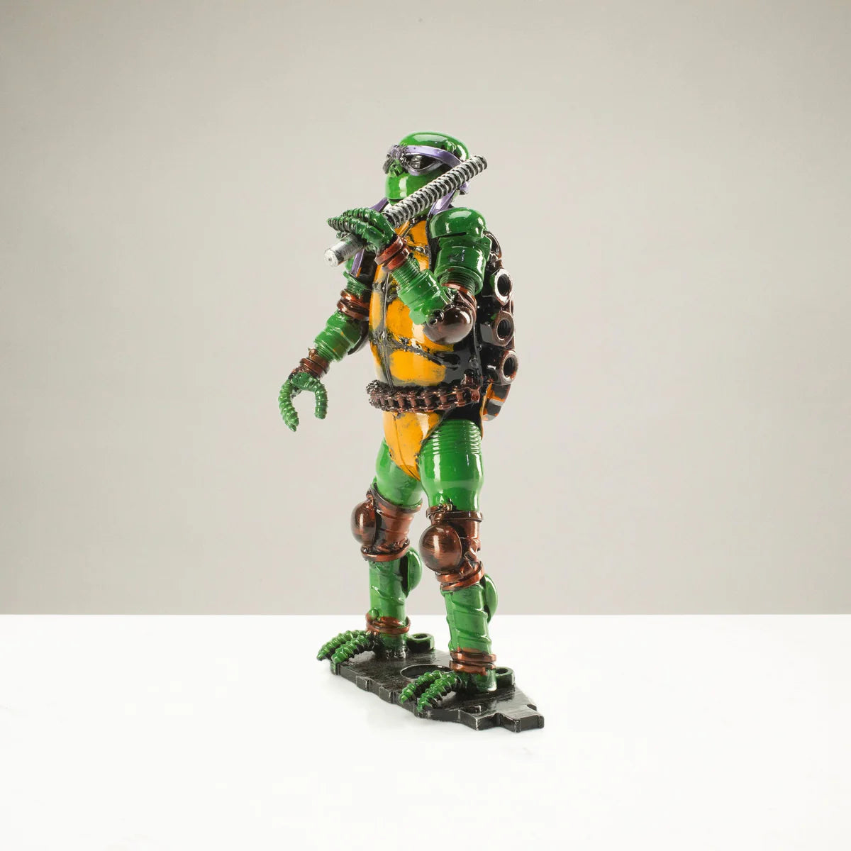9.5" Donatello Ninja Turtle Inspired Recycled Metal Sculpture