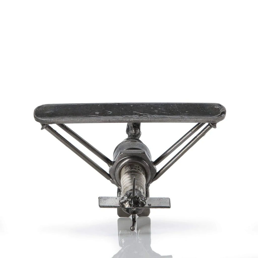 Airplane Inspired Recycled Metal Sculpture