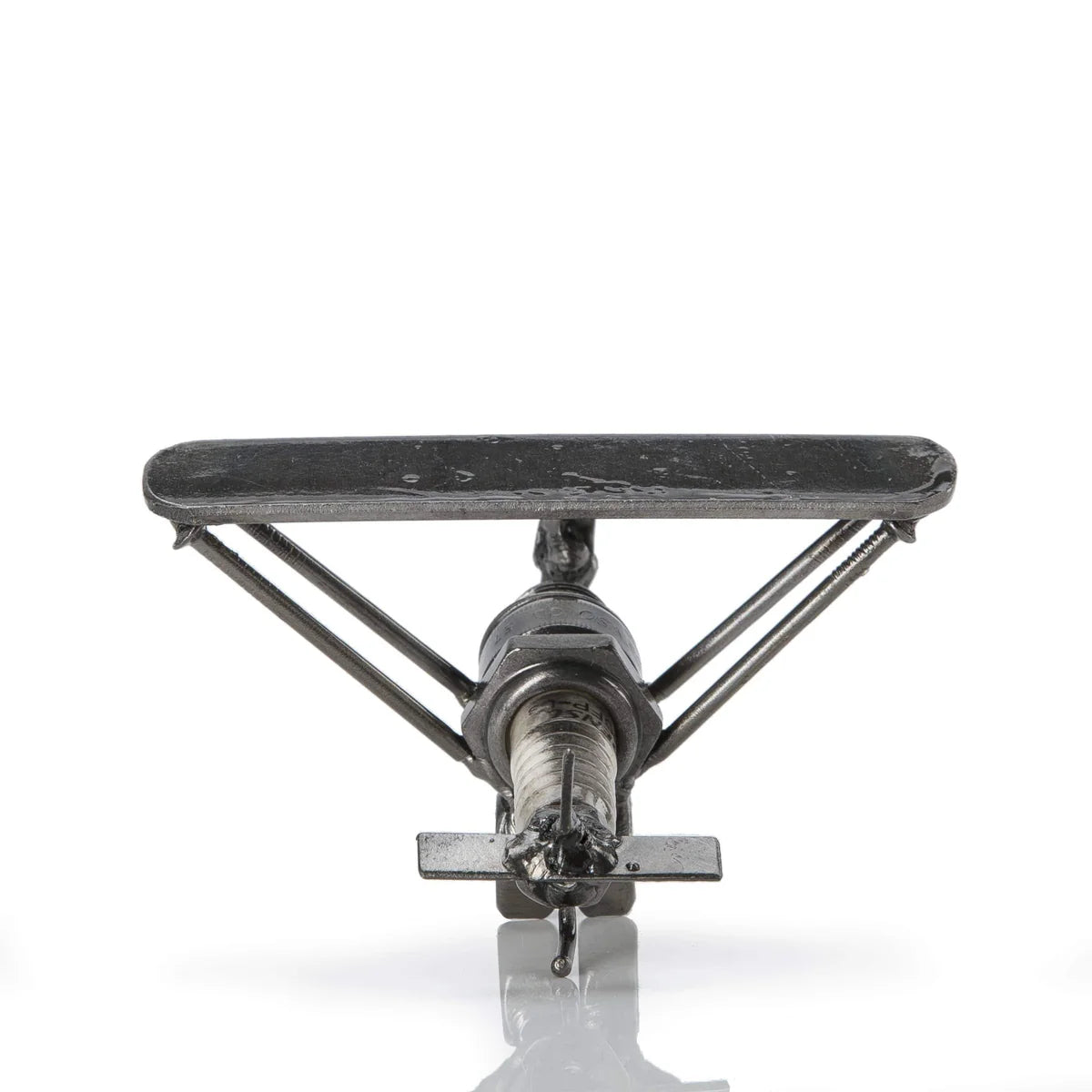 Airplane Inspired Recycled Metal Sculpture