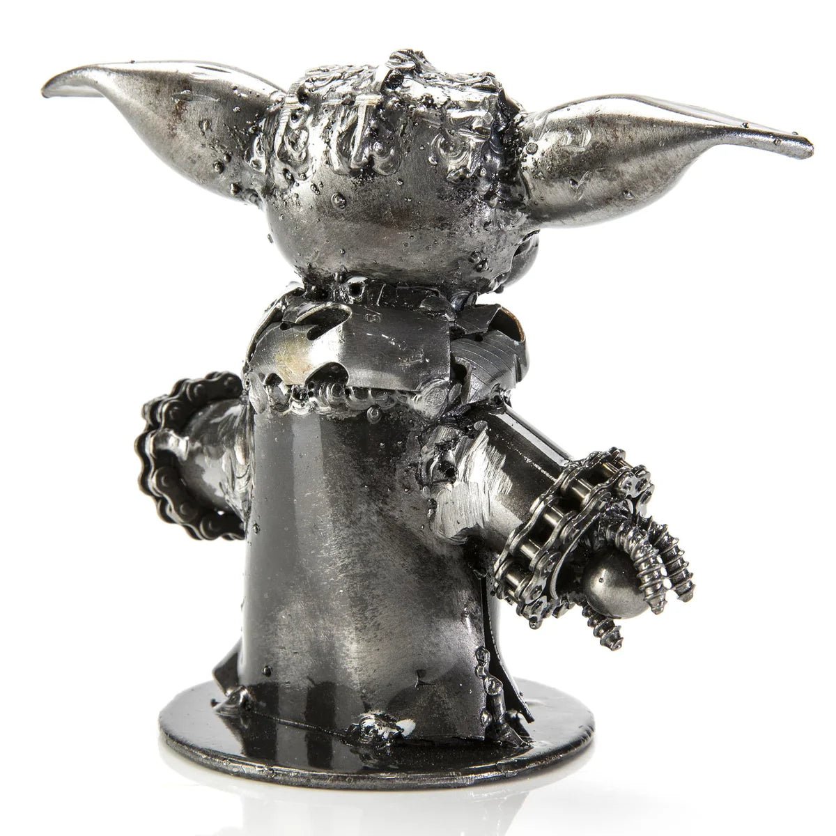 Baby Yoda Inspired Recycled Metal Sculpture