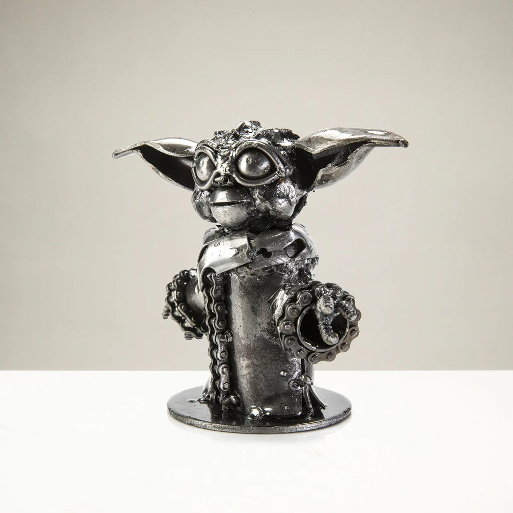 Baby Yoda Inspired Recycled Metal Sculpture