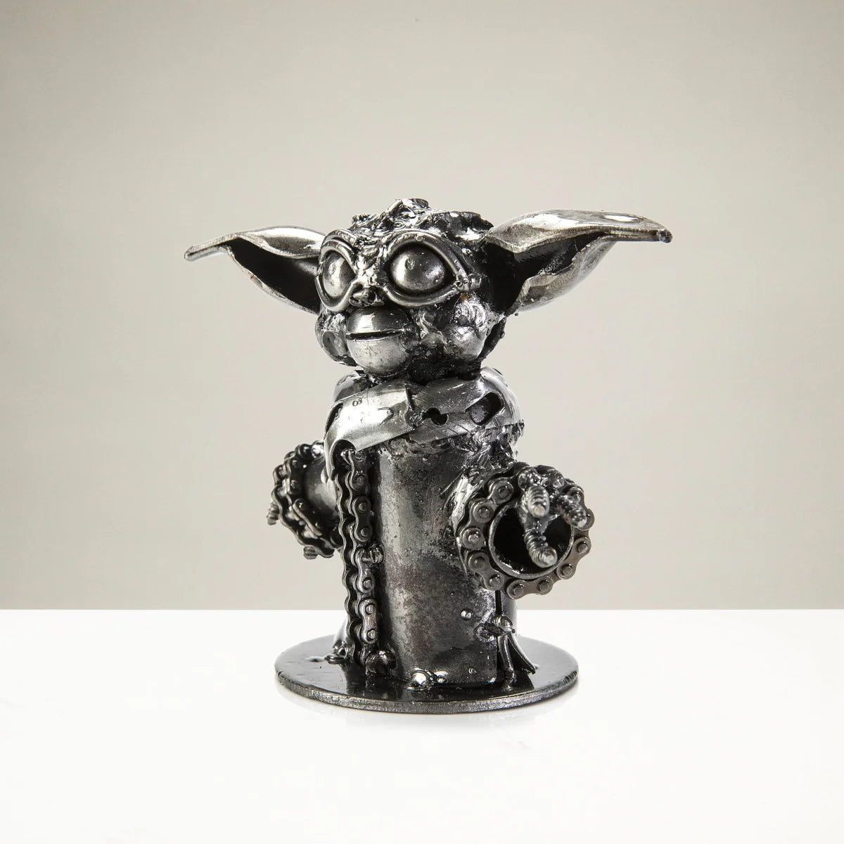 Baby Yoda Inspired Recycled Metal Sculpture