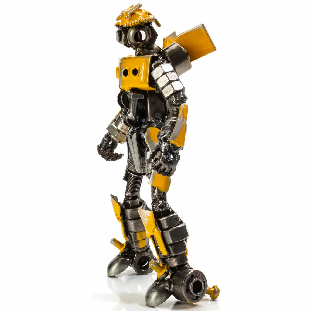 7" Bumblebee Inspired Recycled Metal Sculpture