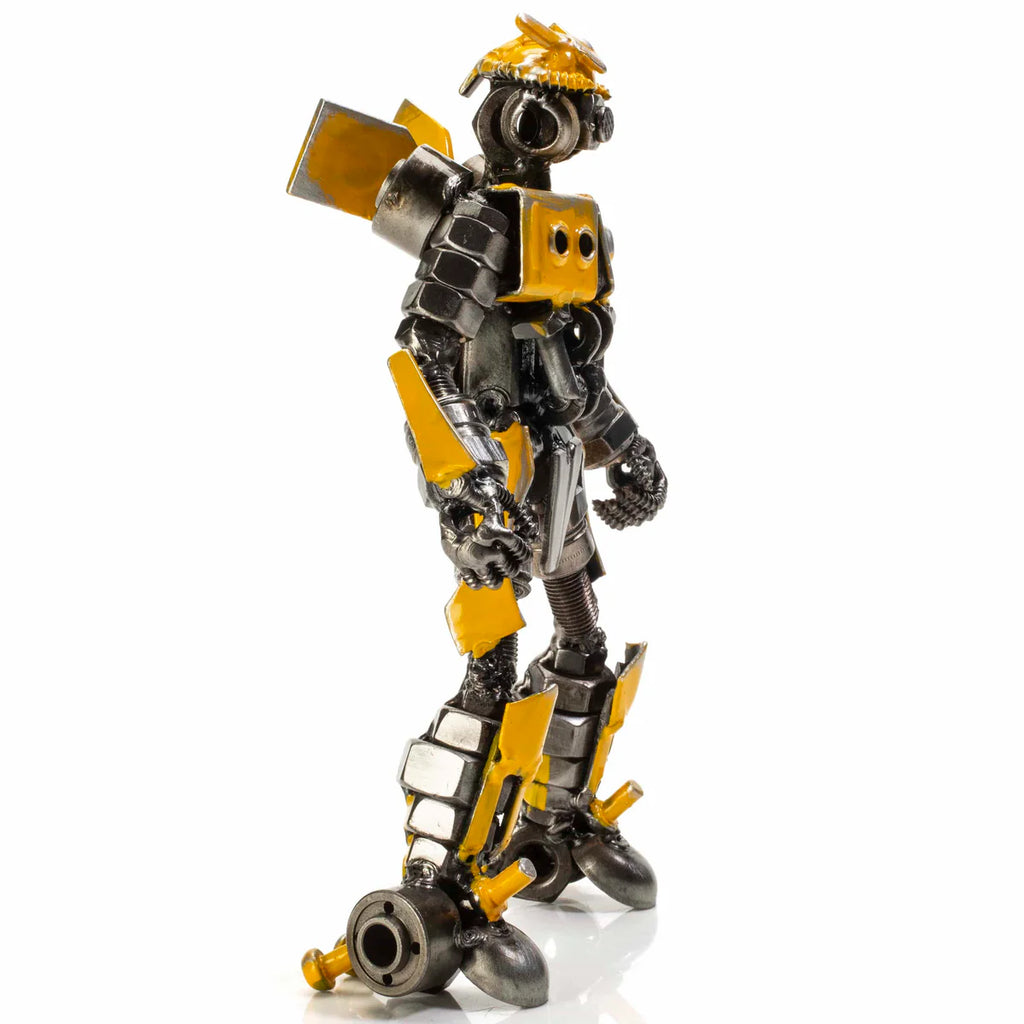7" Bumblebee Inspired Recycled Metal Sculpture