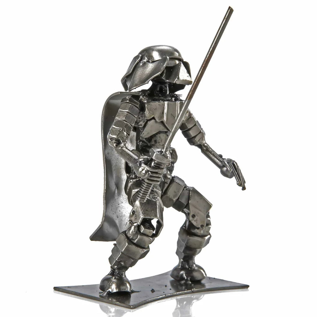 Darth Vader with Sword Inspired Recycled Metal Sculpture