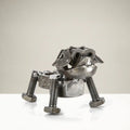Dog Recycled Metal Sculpture