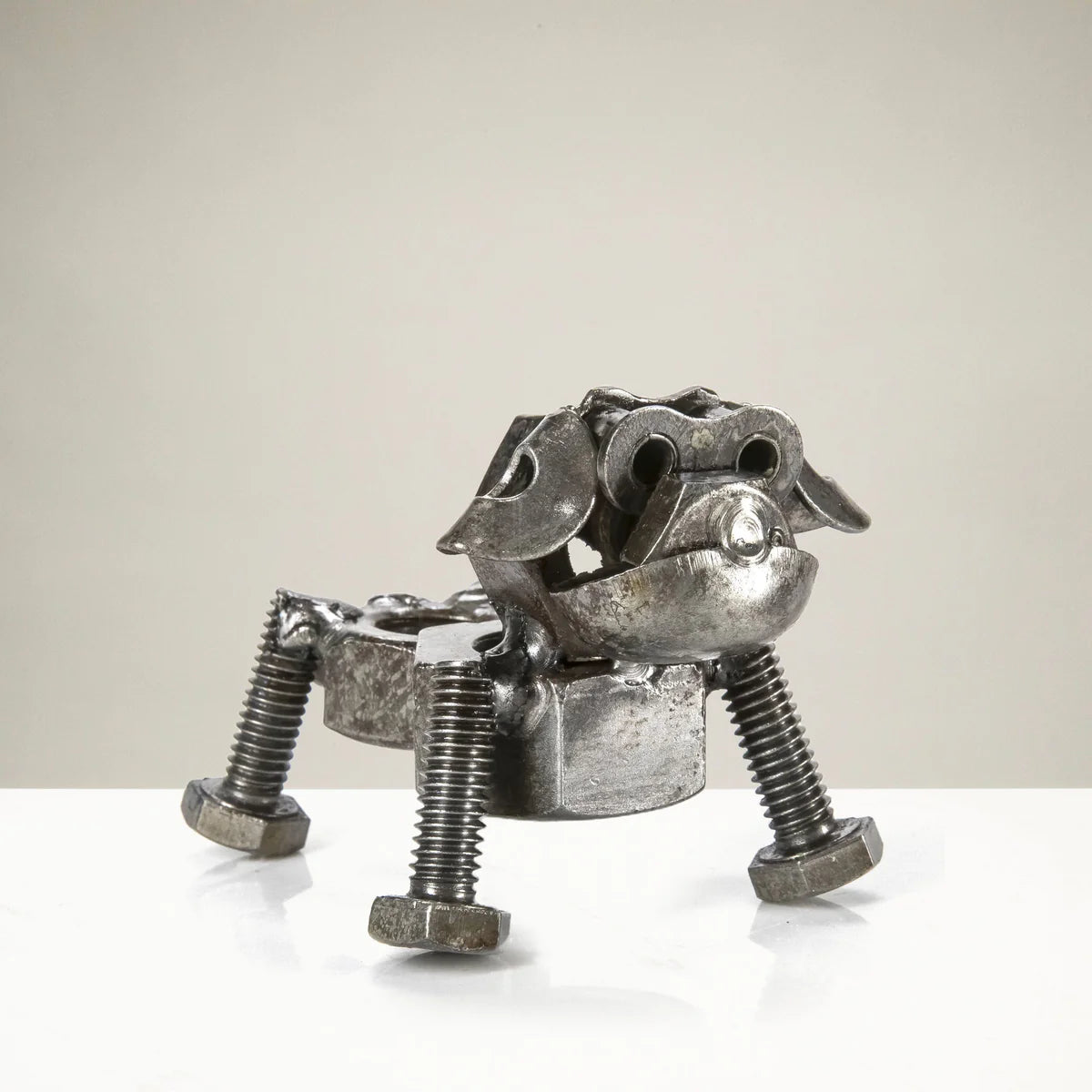 Dog Recycled Metal Sculpture