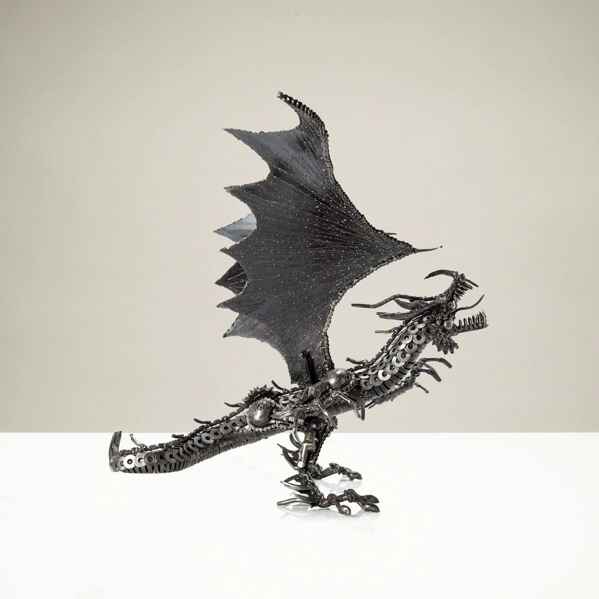 Dragon Recycled Metal Art Sculpture