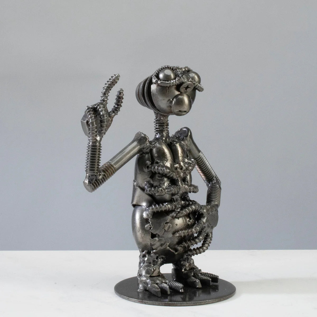 ET Inspired Recycled Metal Sculpture