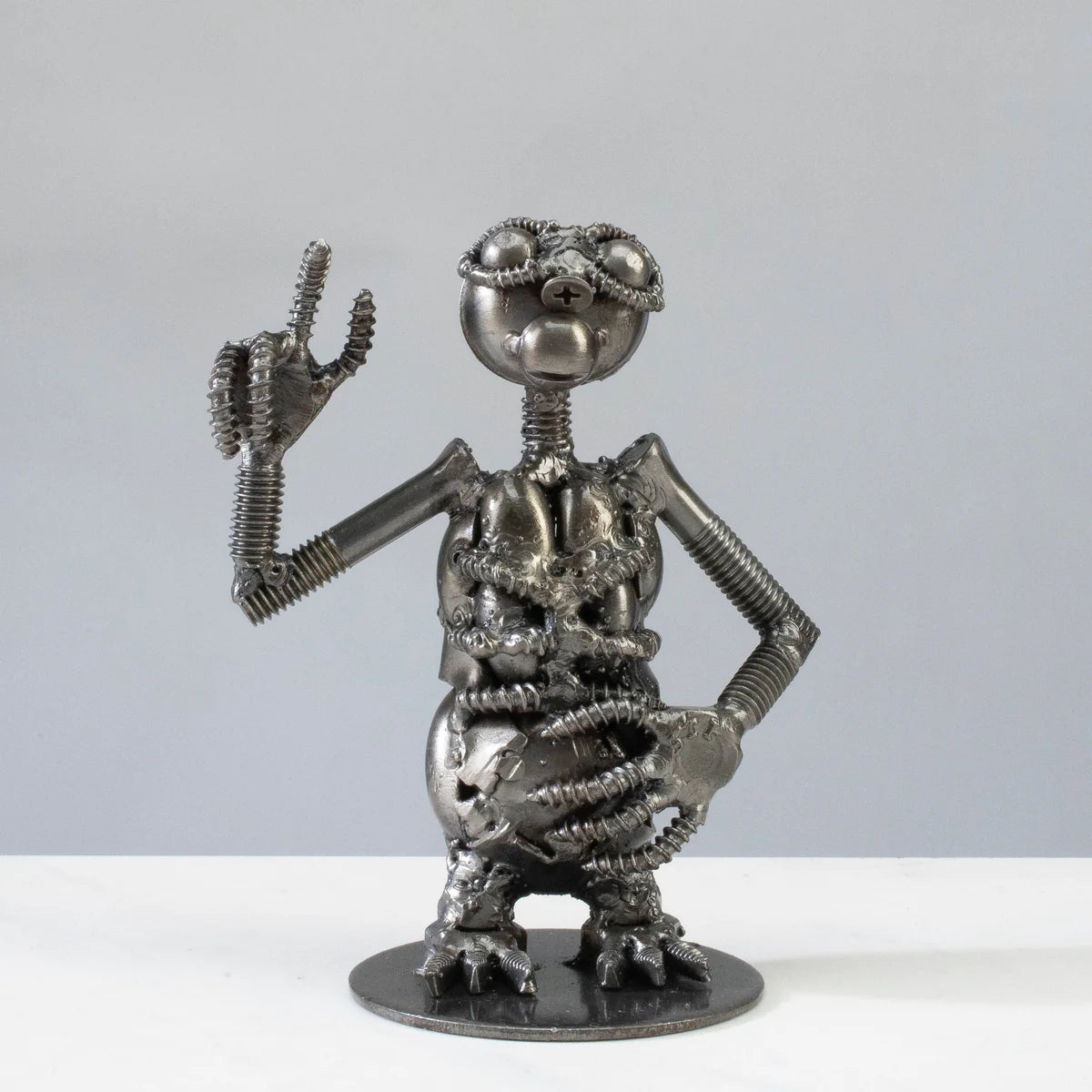 ET Inspired Recycled Metal Sculpture