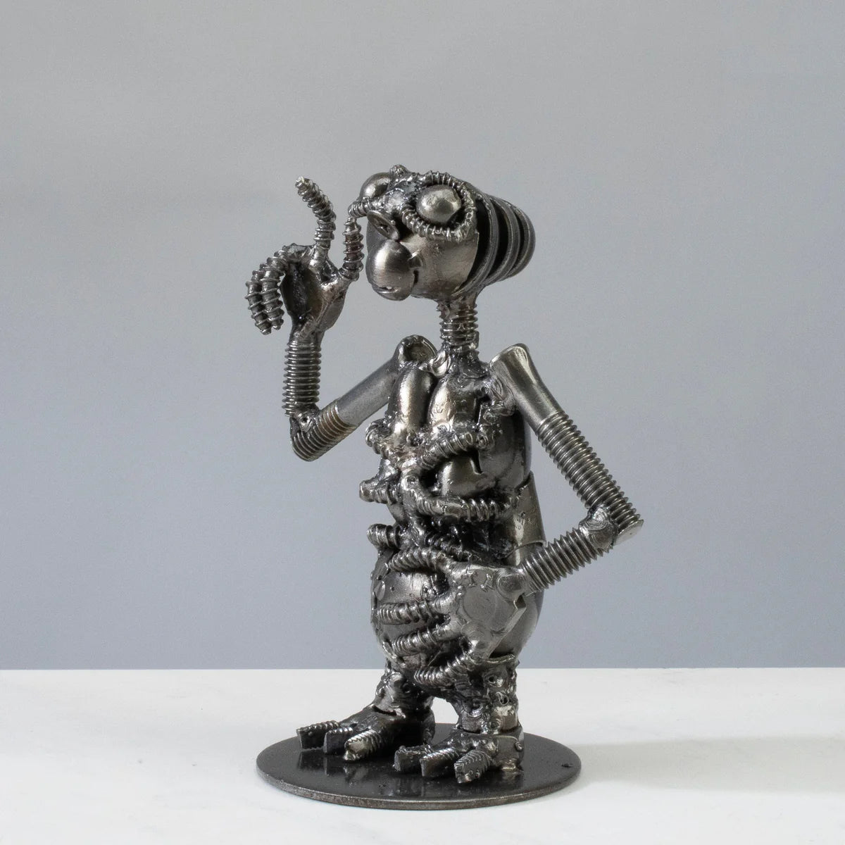 ET Inspired Recycled Metal Sculpture