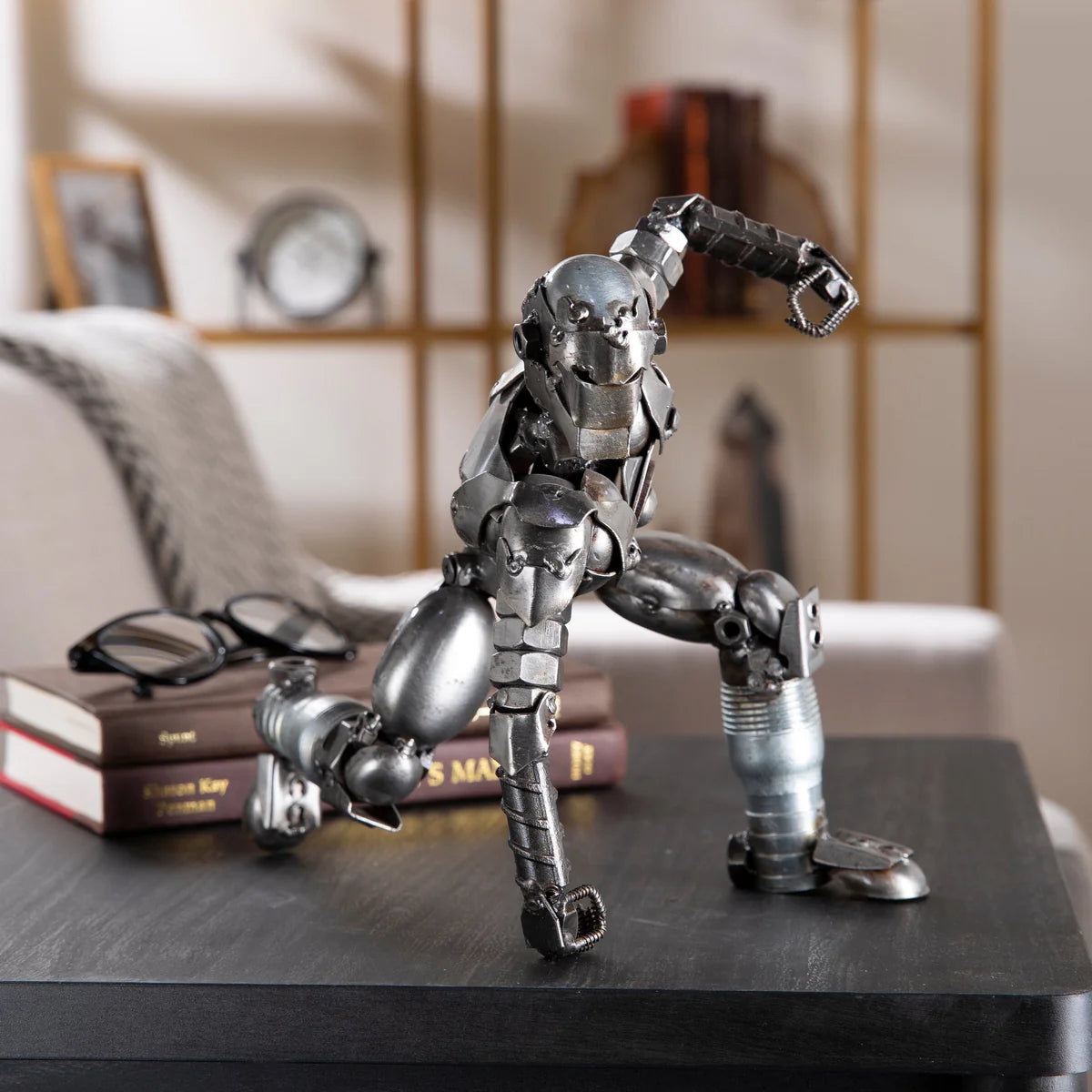 Iron Man Inspired Recycled Metal Sculpture