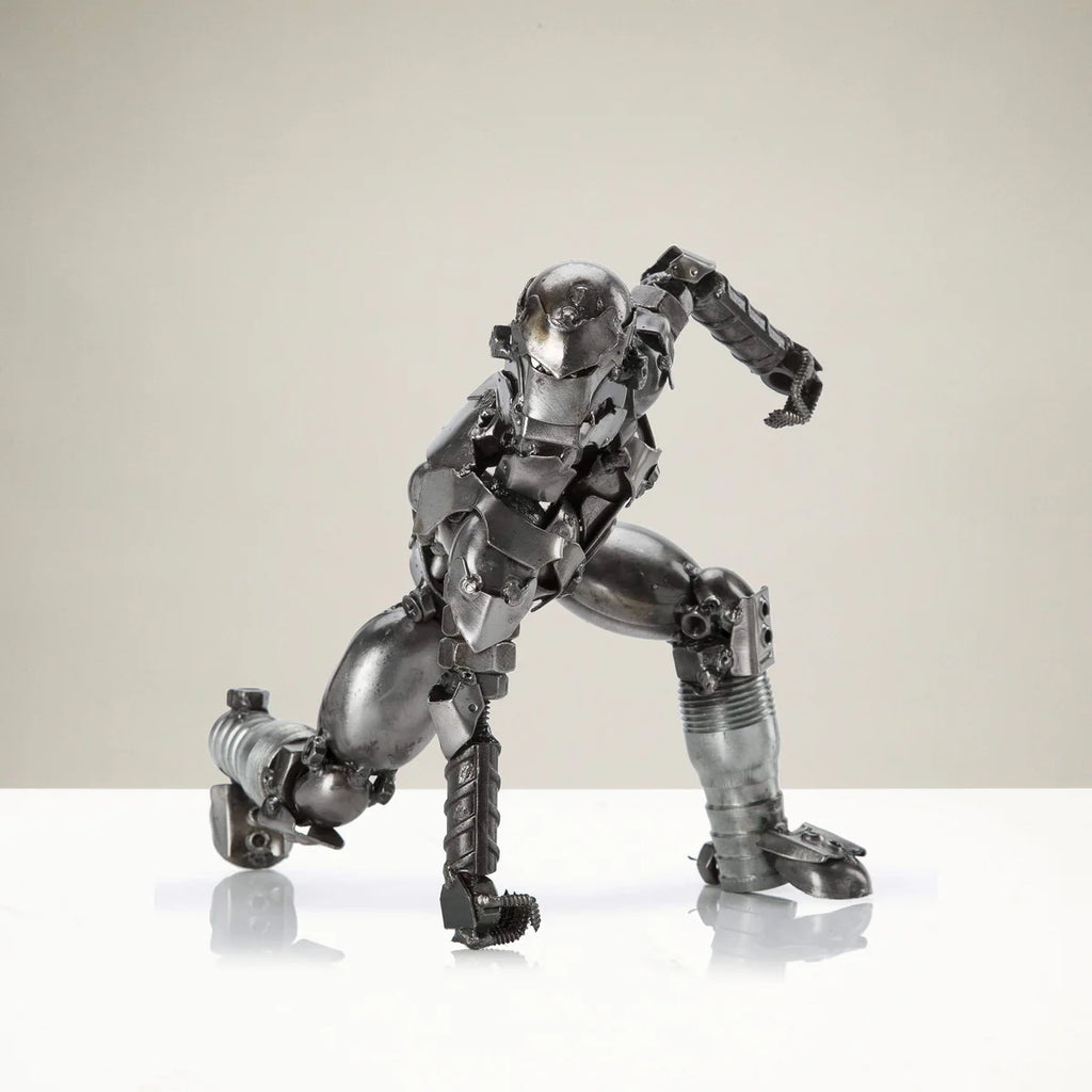 Iron Man Inspired Recycled Metal Sculpture