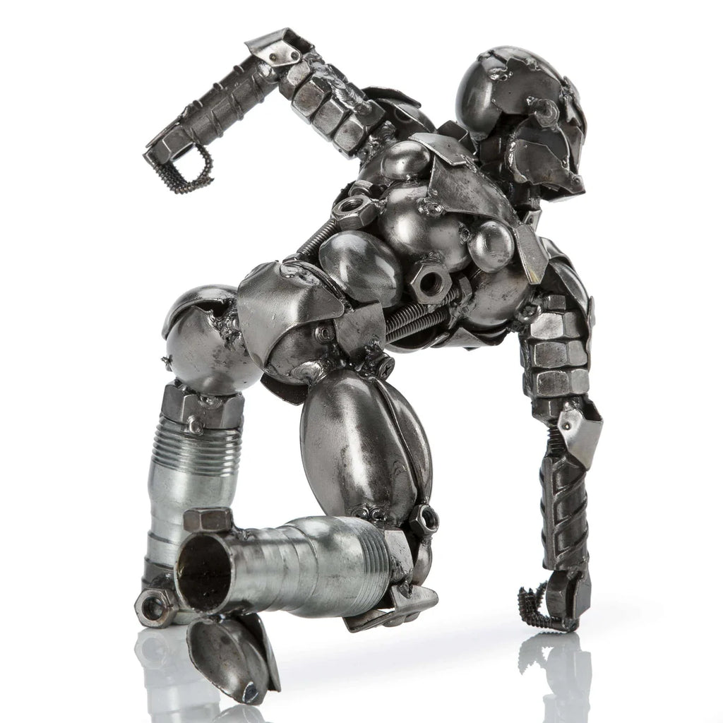 Iron Man Inspired Recycled Metal Sculpture