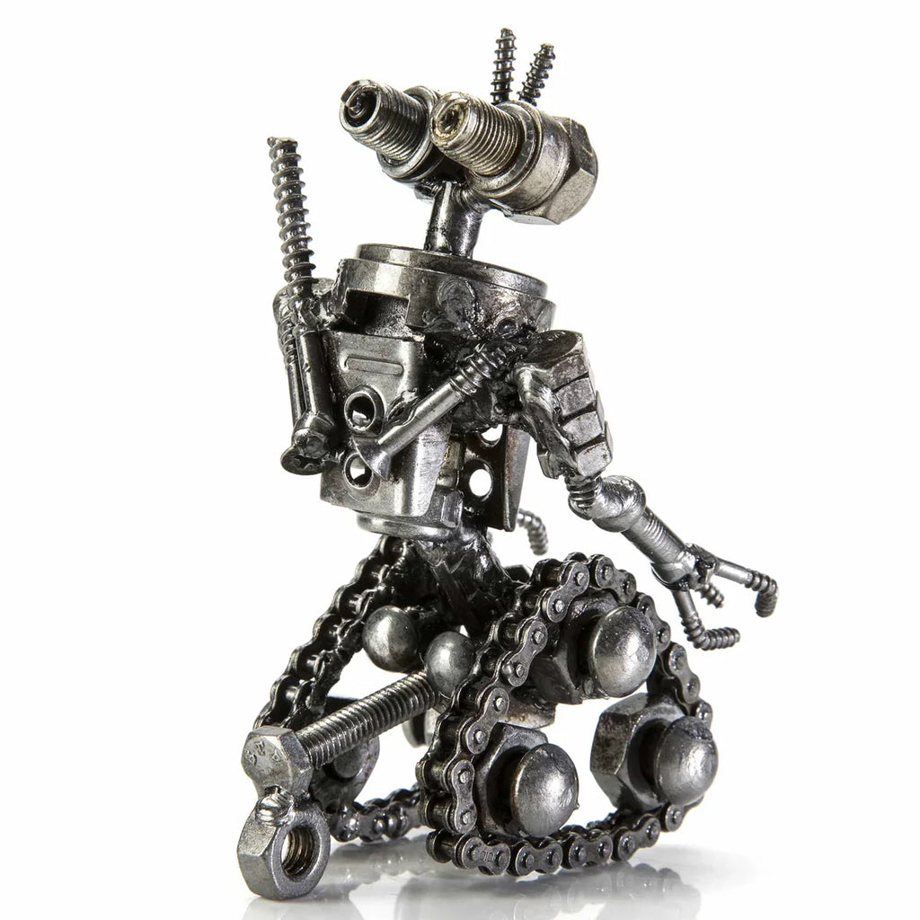 Johnny-5 Inspired Recycled Metal Sculpture