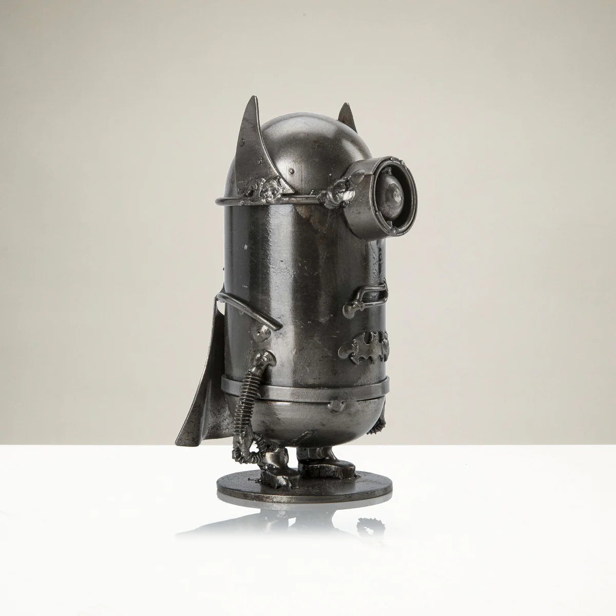 Minion Batman Inspired Recycled Metal Sculpture