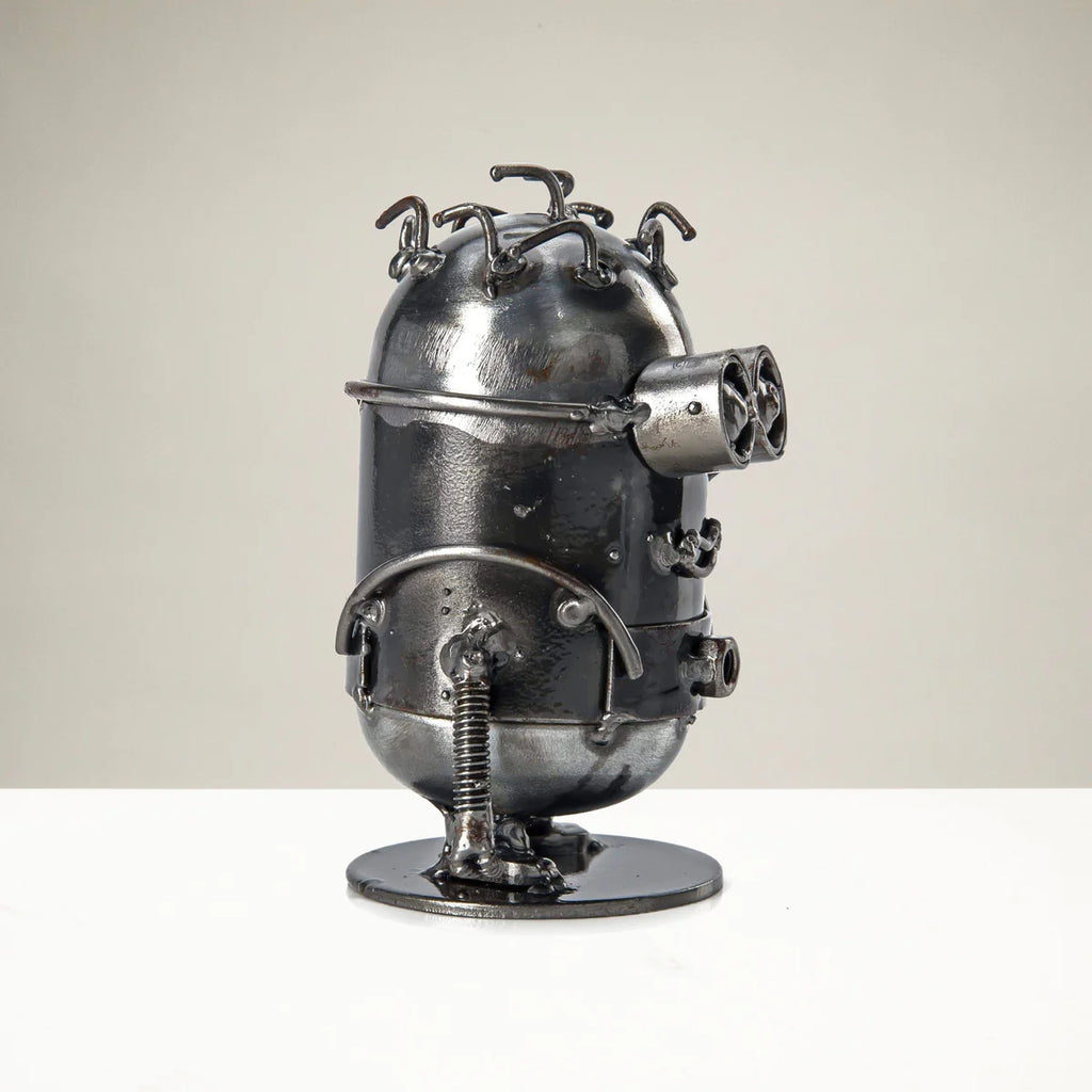 Minion Victory Inspired Recycled Metal Sculpture