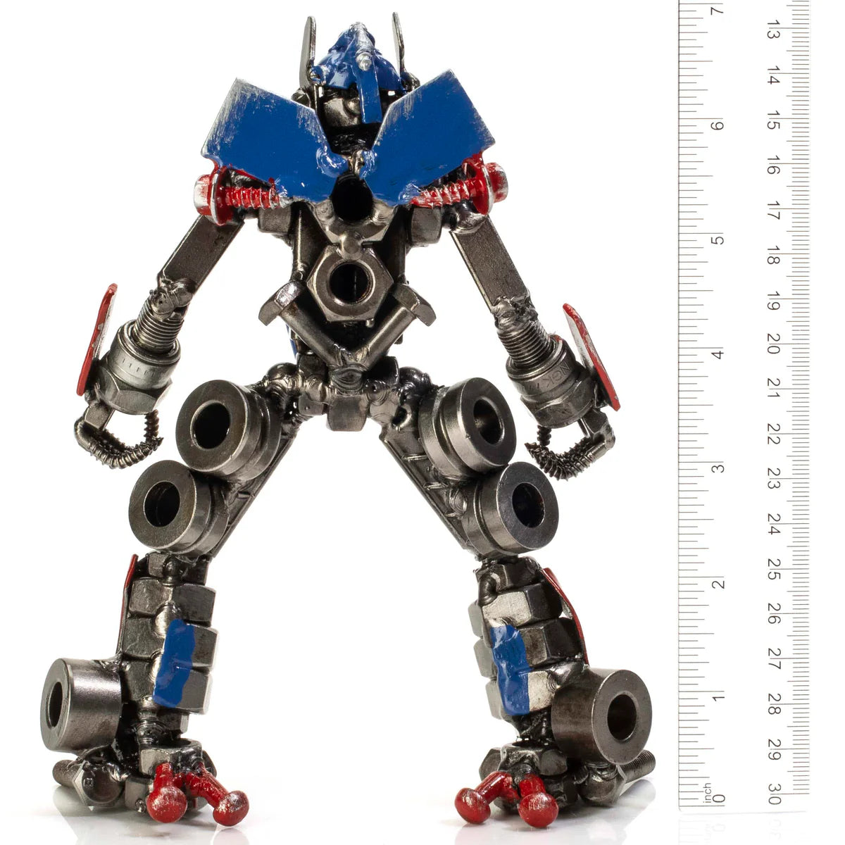 7" Optimus Prime Inspired Recycled Metal Sculpture
